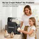 Slushie Machine for Home, 88 oz Slushy Machine, No Ice Needed Frozen Drink Maker with 6 Presets, Quiet, Auto-Clean, LED Display, Black, Perfect for Margaritas, Frappés, Milkshakes and More