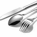 60-Piece Silverware Set for 20 - Stainless Steel Flatware Cutlery Set, Mirror Polished Flatware Set Include Forks Spoons Knives for Home Wedding Restaurant, Dishwasher Safe, Silver, 60 PCS