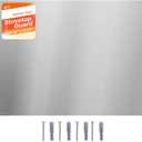 30" x 24" Stainless Steel Backsplash for Stove, Ultra Flat Splatter Guard, Wall Shield Range Hood Backsplash, Easy Clean Kitchen Wall Metal Panel, Pre-Drilled Holes for Easy Installation, Silver