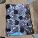 Moretoes 36pcs 12oz Juice Bottles, Plastic Bottles with Lids, Reusable Clear Containers with Caps for Juices, Milk, Smoothie and Other Beverages