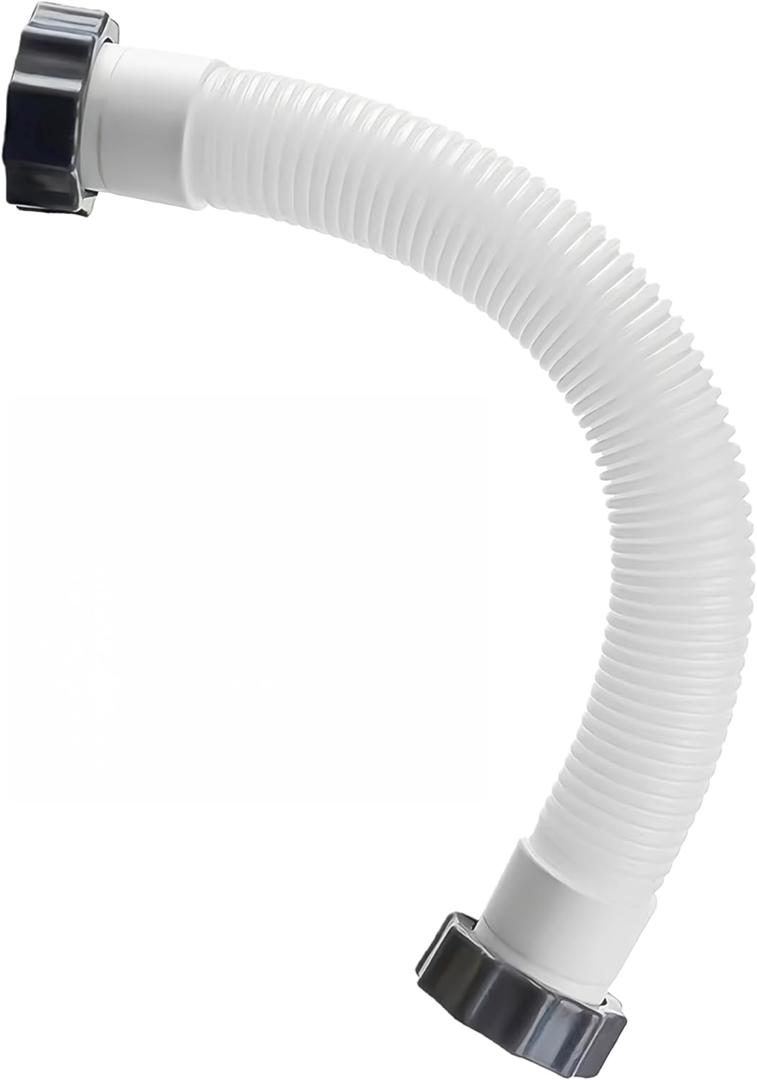 1-1/2 Inch × 20 Inch Accessory Pool Pump Replacement Hose for Intex Sand Filter Pumps & Saltwater Systems 26371CA 26371EH 28647EG (1, 20inch)