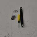 BQLZR Plastic Suitcase Luggage Handle Replacement 9.33" with Mount & Screw Black B122,Two Inner Hole Distance: 177mm/6.97", Two Outer Hole Distance:224mm/8.82"