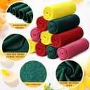 24 Packs Fleece Throw Blanket Soft Warm Lightweight Fleece Blanket Cozy Throw Bulk for Bed Couch Sofa Home Office Wedding Gifts Suitable for Seasons, 50 x 60 Inches(Multi Color)