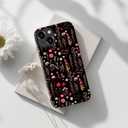 DorisMax for iPhone 15 Case Cute, Preppy Trendy Floral Design