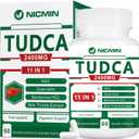 TUDCA Supplements 2400MG, Bile Salts Complex for Liver Detox & Gallbladder Cleanse, Anti-Aging for Men and Women, Digestive Health 60 Capsules