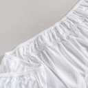 Wrap Around Bed Skirt - White King Size Bed Skirt with 12 Inch Drop, Adjustable Elastic Dust Ruffles Easy Fit, King Bed Skirts with Jacquard Texture, Easy Install