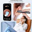 Ear Wax Removal Tool Camera - FSA/HSA Eligible Ear Irrigation Flushing System & Ear Cleaner with Camera 1080 HD, Ear Flushing Kit for Adults with One-Piece Waste Tank, Earwax Removal Kit White XL