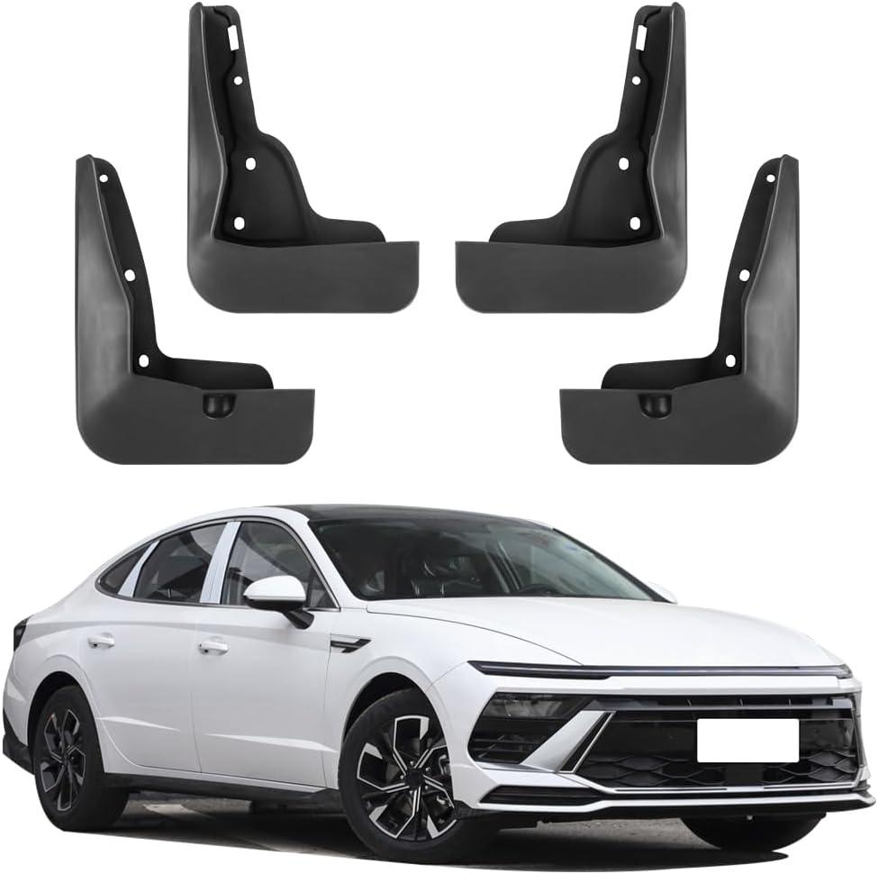 Car Mud Flaps Splash Guards Mudflaps for Hyundai Sonata 2024 2025 and Hyundai Sonata Hybrid 2024 2025 Auto Exterior Accessories Tire Mudguards Wheel Inner Fender Liner Guard Flap Fenders