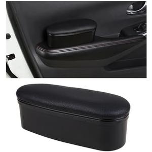 Ohleats Car Armrest Support Cover, Adjustable Auto Side Door Armrest Pillow Relieve Driver Arm Fatigue, Automotive Knee Elbow Pad with Storage Box, Interior Car Accessories (Black, Style 1)