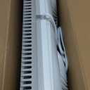 Bionaire Window Fan with Reversible Airflow Blades  3-Speed Settings, Programmable Thermostat, LED Display, Remote Control, Fits 2436" Windows, No Assembly Required (White)
