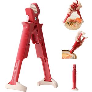 2 in 1 Anti Scald Bowl Holder Clip, [Upgraded] Multi-function Tongs Clamp Holder Hot Plate Gripper for Kitchen, High Heat Resistant Silicone,for Microwave Air Fryer, Anti-slip