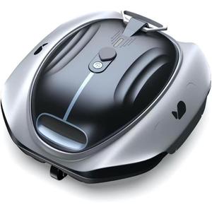 BUBLUE Bubot 300P Robotic Pool Cleaner, Cordless Pool Vacuum with Industry Leading Suction Power, Bluehole Tech, DirtLock Tech, Smart Sensor for Above-Ground Flat Pools up to 850 Sq.Ft, Silver