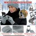 12 Pcs Womens Winter Set Beanie Hat Neck Warmer Touchscreen Gloves Earmuffs, Warm & Comfort Cold Weather Gifts for Women (Black,white,gray)