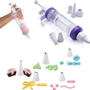 Dessert Decorating Syringe Set, Icing Dispenser Cupcake Filling Injector, Making Dessert Cream Piping Syringe Nozzles Kits for Cake Cookies Decoration