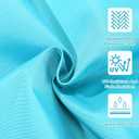 3 Pcs Outdoor Cushion Covers Patio Cushion Replacement Covers 2 Covers 18 x 18 x 2 and 1 Cover 42 x 18 x 3 for Patio Furniture Outdoor Washable Water Resistant for Couch Garden Sofa (Teal Blue)