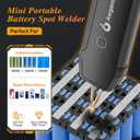 Battery Spot Welder,Awgem Handheld Spot Welder with 11 Gear,Replacement Needles,Auto/Humanized Manual Modes,Portable Spot Welding for 18650/lithium battery