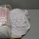 4 Packs White Tableclothes for 6 Foot Rectangle Tables, Wrinkle Resistant Fitted Table Cloth Stretch Spandex Table Covers with Skirt for Event Banquet Wedding Birthday Party