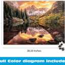 Buffalo Games - Maroon Lake Reflections - Joshua Snow - 2000 Piece Jigsaw Puzzle for Adults - Scenic Nature Puzzle, Challenging Mountain Landscape, Bonus Poster Included, Finished Size 38.50 x 26.50, Large