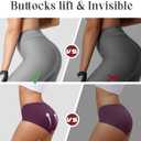 LEVAO Women's Underwear Seamless No Show Hipster Bikini Panties Stretch Invisible Briefs 6 Pack S-2XL (Black/Reddish Brown/Khaki/Dark Purple/Pink/Skin Color)