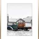 Golden State Art, 16x20 Gold Picture Frame Displays Photo 11x14 with Mat or 16 x 20 Without Mat for Wall Mounting, Classic Satin Aluminum Frames with Real Glass (Pack of 1)