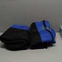 10L0L Golf Cart Seat Covers Universal for Yamaha G29 Drive2 Club Car Precedent Tempo Standard Front Seats, Breathable Mesh Bench Seat Cover, No Drilling Seat Cushion - All-Season Comfort (Black and Blue)