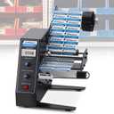 Automatic Label Dispenser, 0.12"-5.9" x 0.16"-5.5", 0-999999 Auto Counting, Electric Label Stripper AL-1150D with Speed Adjustable Photo Cell Sensor