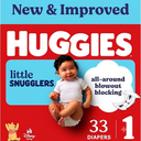 Huggies Little Snugglers Diapers Size 1, 33 Count