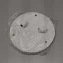 MAONAME Decorative Round Wood Riser for Display, Farmhouse Pedestal Stand for Kitchen Counter, White Wooden Risers Tray for Home Decor, Pedestal Tray for Living Room Decor