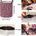 Laundry Hamper for Bedroom,Dirty Clothes Basket,Laundry Basket with Handles,Kids Girls Room Canvas Hamper Bag,Blankets,Towel,Toy Storage Organizer (11)