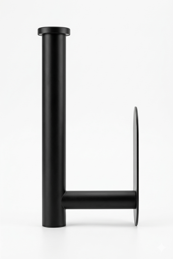 Matte Black Toilet Paper Roll Holders Wall Mounted