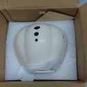 UHEY HOME Garlic Keeper for Counter, Ceramic Storage Pod with Lid Large Garlic Saver for Kitchen to Keep Your Cloves Fresh Longer, White