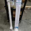 Retractable Baby Gate 34" Tall Expands  Wide Indoor Outdoor White