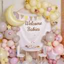 Gilprop Silly Goose Baby Shower Background One Silly Goose Baby Shower Garland Welcome Babies Banner Gender Reveal Party Decorations Fabric Backdrop Photo Booth Background for Birthday Party Supplies (59 x 59 Inch)