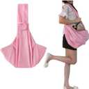 Pet Sling Carrier Bag Travel Tote for Cats Dogs, Up to 16 lbs (Pink)