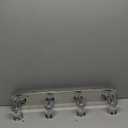 Aipsun Bathroom Vanity Light Farmhouse 4 Light Chrome Vanity Lighting Fixtures with Clear Glass Shade(Exclude Bulb)