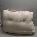 Headboard Wedge Pillow + A Long Neck Roll Pillow Body PillowLarge Headboard Pillow with Removable Cover (Beige, Queen 59x8x20 inches)