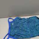 TYR blue green One piece swim suit size 24