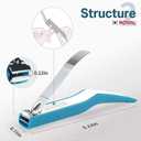 [Made in Korea] ROYAL Smart Nail Clipper with Multi-Features SMC-17, Catcher (Black & Magnifier)