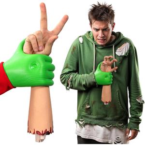 Realistic Severed Hand Prop for Halloween  Rubber Fake Hand, Bloody Realistic Body Part for Haunted Houses, Pranks, Theatrical Props, Zombie Hands