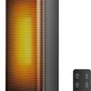 Space Heaters for Indoor Use, 1500W Portable Heater with Remote and Thermostat, 90 Oscillation, 4 Modes, 12H Timer, Overheating & Tip-Over Protection, Quiet Electric Heaters for Home, Office, Bedroom
