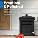 Step2 Express Parcel Delivery Box, Large Outdoor Package Bin with Lid, Weather-Resistant, Black