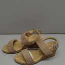 VJH confort Women's Wedge Sandals Buckle Straps Cork Platform Comfort Slingback Dress Open Toe Sandals (8)