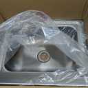 WILPREP Hand Sink Commercial Stainless Steel Sink for Washing, NSF Utility Sink with Gooseneck Faucet, Wall Mount Kitchen Sink for Restaurant Bar RV Bathroom Laundry Room (17 x 15 Inches)