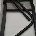 KOMOREBI Overbed Table with Wheels Laptop Desk Cart Table Over The Bed Table Adjustable Height and Length for Hospital and Home use (Black)