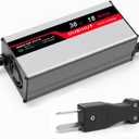 36V 18A Golf Cart Battery Charger for Lead Acid Batteries 16FT Long Cable, Works with Club Car & Yamaha Crowfoot Intelligent 3-Stage Charging System for Fast and Efficient Charging