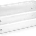 HOMZ 2-Pack Under Bed Storage, Clear Plastic Containers with Lids, 60 Quart, Gray Latch