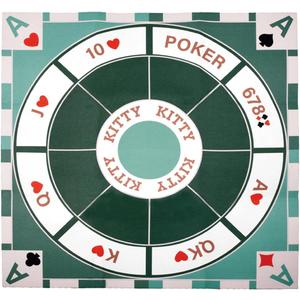 Extguds Michigan Rummy Play Mat，27.6" x 27.6", 2-9 Players, Classic Family Casino Card Games of Bets and Bluffs. The Perfect Blend of Rummy and Poker, Perfect for Family Game Night（Only Game Mats）