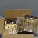 Liacere 360Pcs Plastic Spoons - 6.7 inch Heavy Duty Plastic Spoons-Heavyweight Gold Disposable Spoons-Gold Silverware for Halloween &Chrismas And Daily Using & New Year