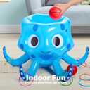 Sloosh Pool Toys, 2-in-1 Inflatable Float Water Game, Octopus Basketball Hoop Ring Toss Outdoor Swim Play, Toss Game Floating Swimming Pool Games for Kids Adults