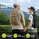 MARCHWAY Tactical Molle Hydration Pack Backpack with 3L TPU Water Bladder, Military Daypack for Cycling, Hiking, Running, Climbing, Hunting, Biking